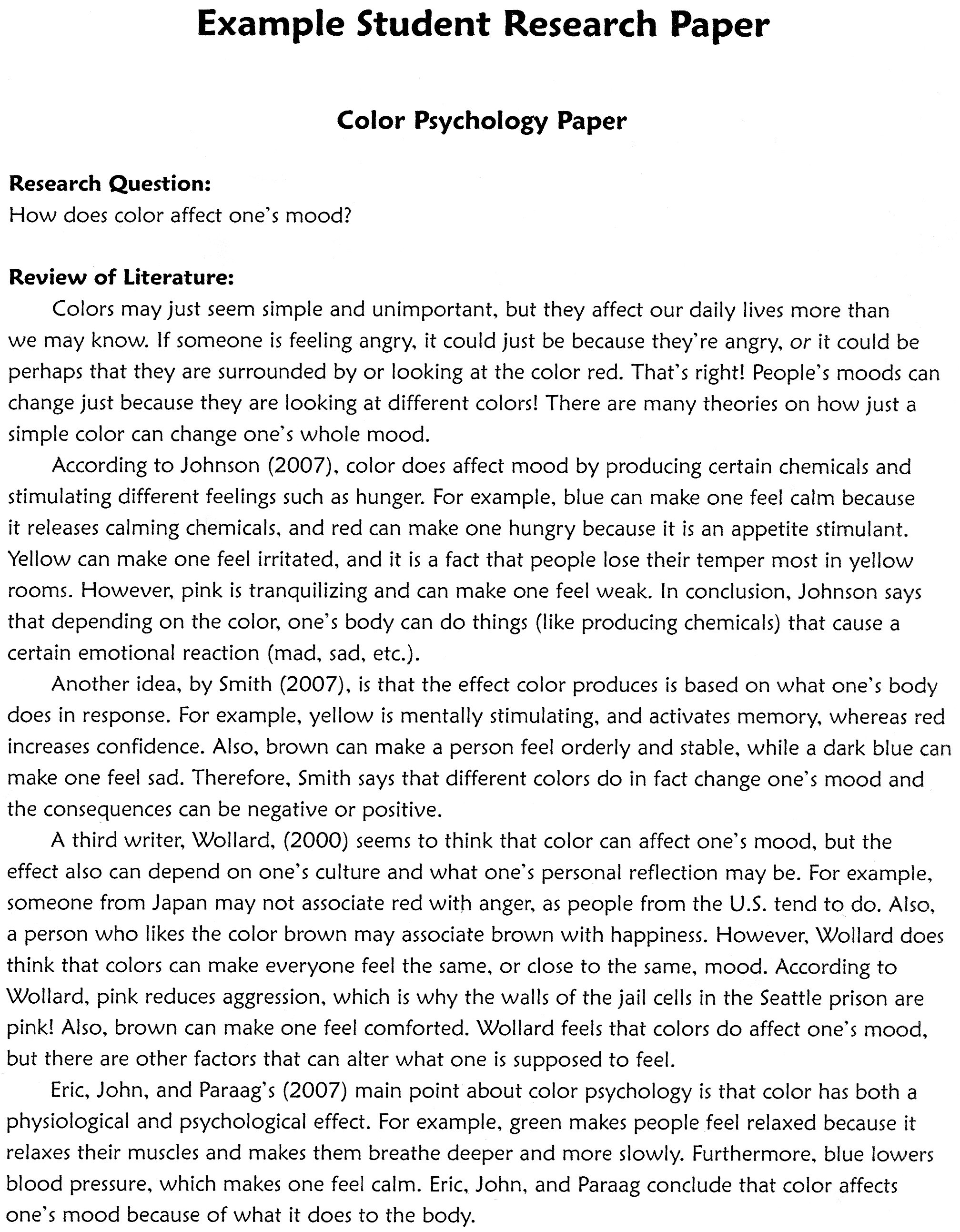 Scientific research paper template word